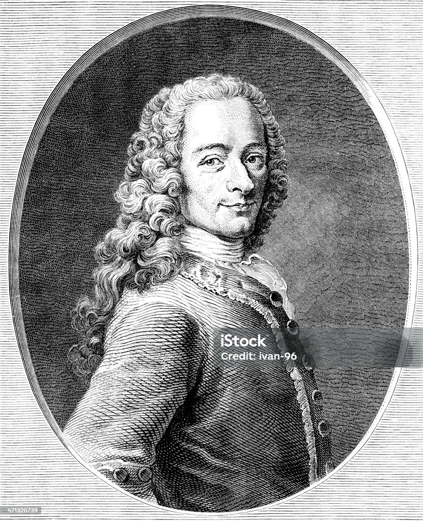 Porträt von Voltaire - Lizenzfrei Voltaire Stock-Illustration