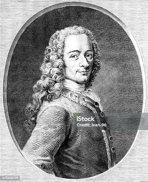 Porträt Von Voltaire Stock Vektor Art und mehr Bilder von Voltaire - Voltaire, 18. Jahrhundert, Vergangenheit