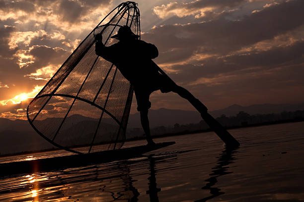 istock Fisherman on Inle lake, Myanmar 471321497