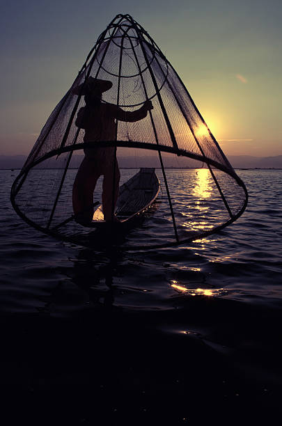 istock Fisherman on Inle lake, Myanmar 471321571