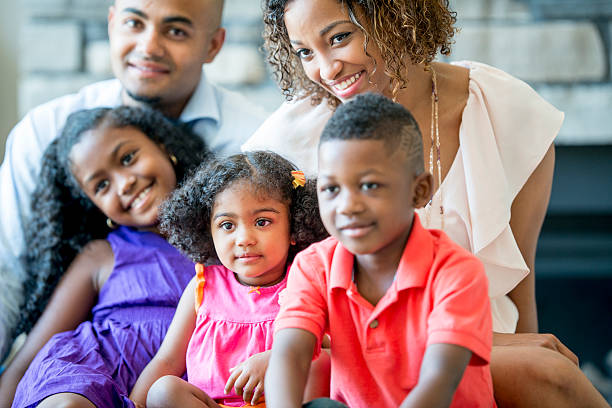 istock Family Portrait at Home 471322438