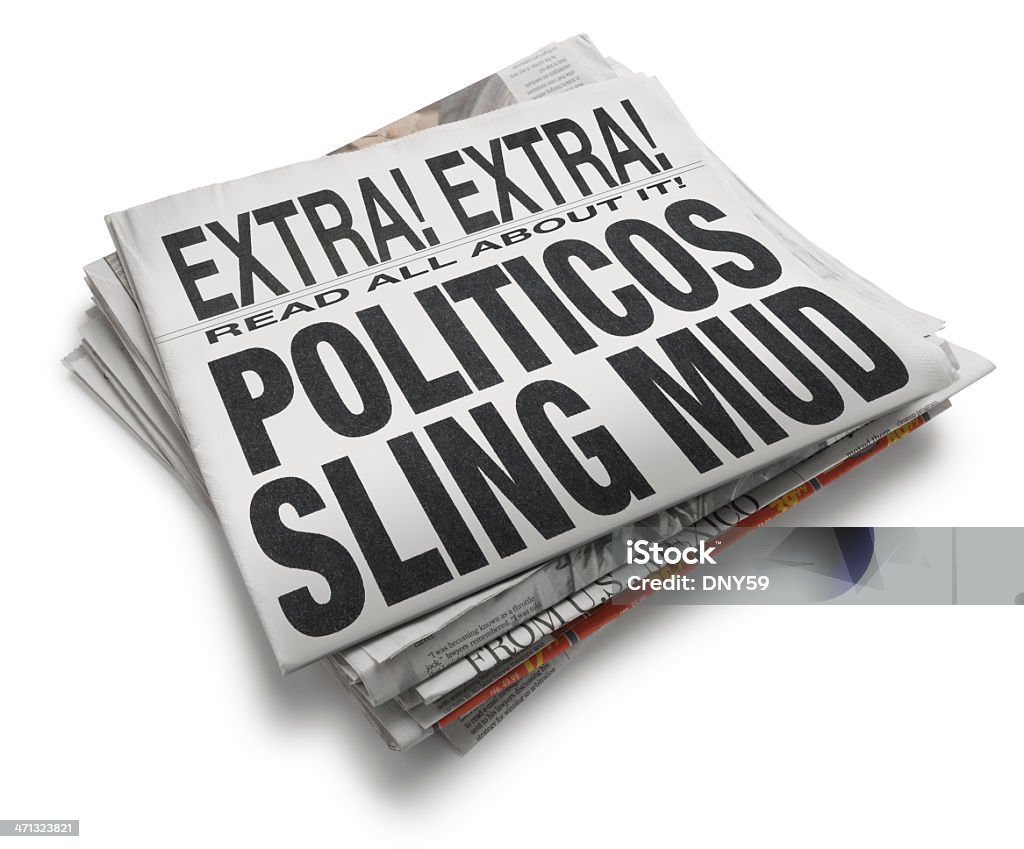 Politici Sling fango - Foto stock royalty-free di Composizione orizzontale