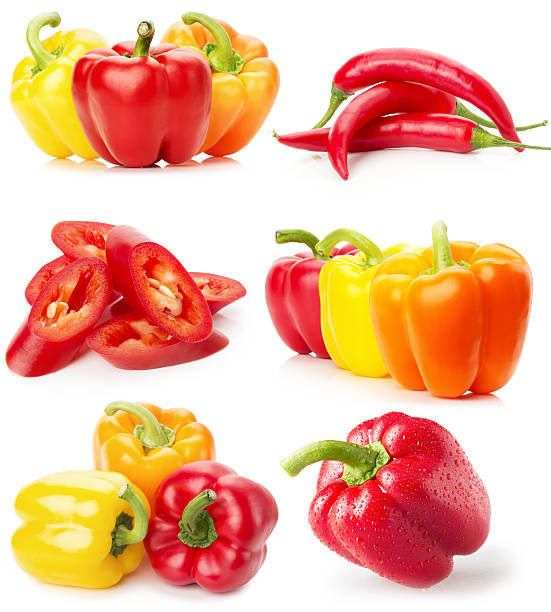 istock collection of red and yellow peppers 471325326