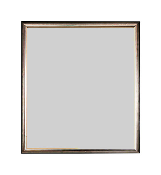istock Golden Brown Picture Frame in Square Format 471325554