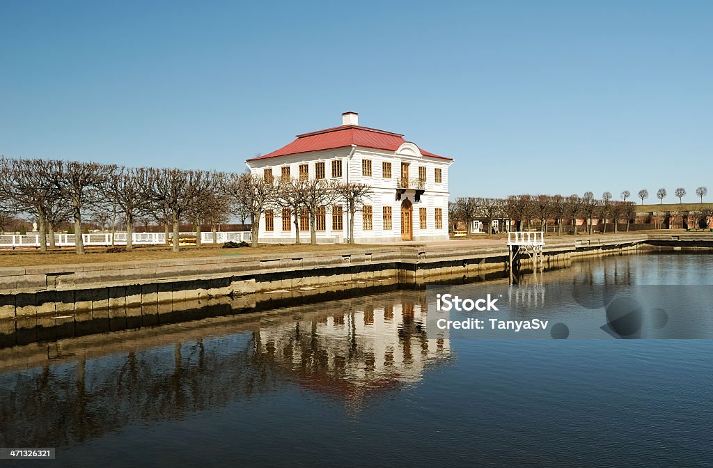 The Palace "Marli" in Peterhof A small palace in Peterhof, built in 1720-1723 by the architect Brownstein Built Structure Stock Photo
