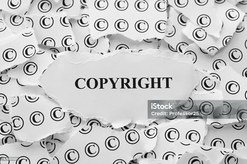 Copyright - Lizenzfrei Einzelwort Stock-Foto