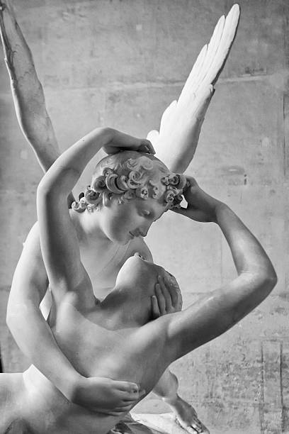 love and psyche statue stock photo