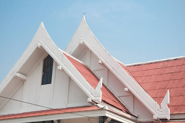 istock Detail of Thai style roof 471329396
