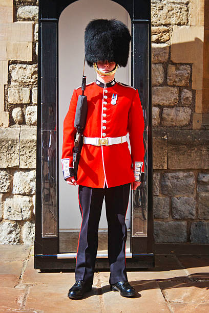 女王の衛兵達は、ロンドン,英国 - palace buckingham palace london england famous place ストックフォトと画像