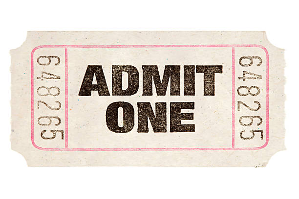 Movie Ticket stock photo