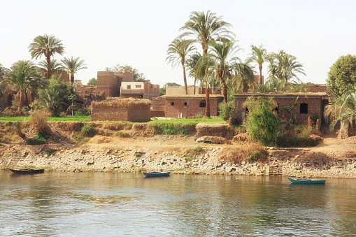 Typical Residential Buildings along the Nile in Egypt.