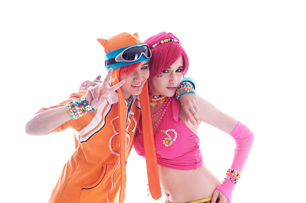 istock Colourful young friends embracing. 471332521