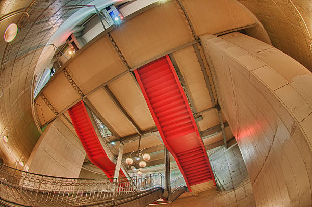 istock Paris Metro undergound  interior with fisheye and HDR effect 471332732
