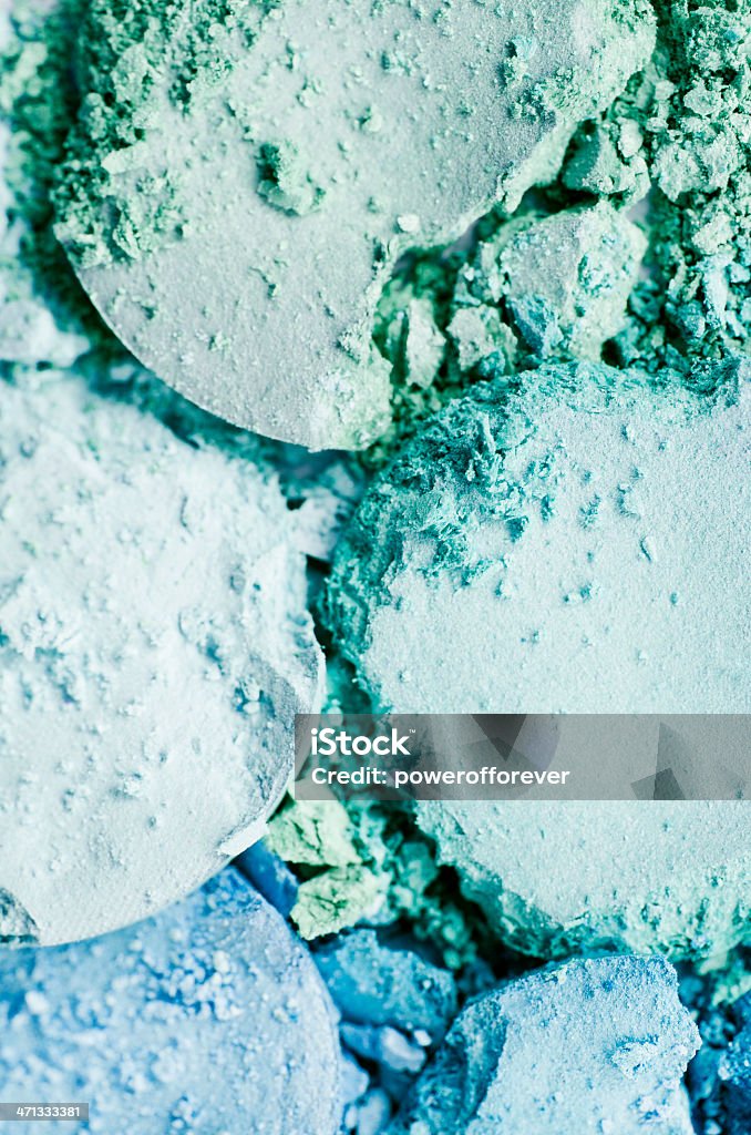 Crushed Makeup Eyeshadow Stock Photo