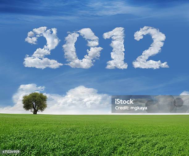 Новый Год 2012 И Поле — стоковые фотографии и другие картинки 2012 - 2012, Без людей, Весна