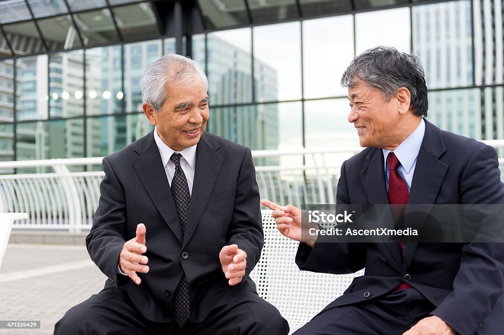 Business Talk - Foto stock royalty-free di 60-64 anni