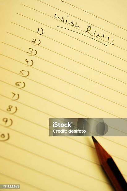 Wish List Stock Photo - Download Image Now - Wish List, Checklist, Christmas