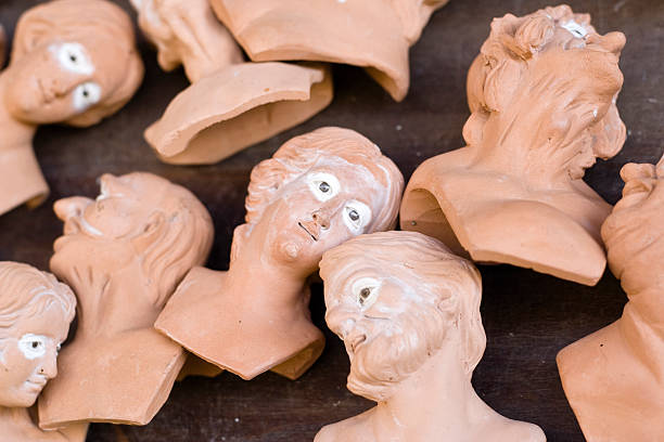 A clay model in kolkata durga puja clay sculpter idol airts