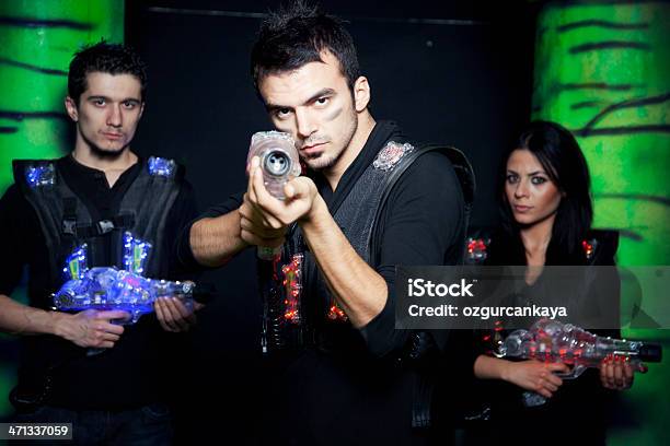Foto de Lasertag Warriors e mais fotos de stock de Laser - Laser, Arma de Fogo, Jogo de lazer