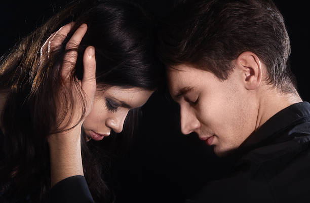 istock Couple share a moment of romantic affection 471339113