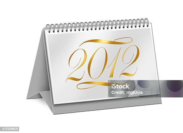 New Year 2012 Desktop Calendar Cover Stock Photo - Download Image Now - 2012, Business, Business Finance and Industry