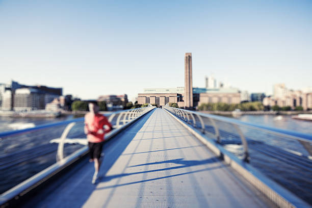 istock Jogging on London Millennium Bridge 471339869