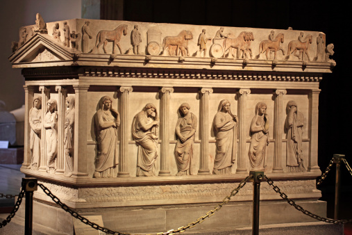 Detail of Great Alexander's Sarcophagus