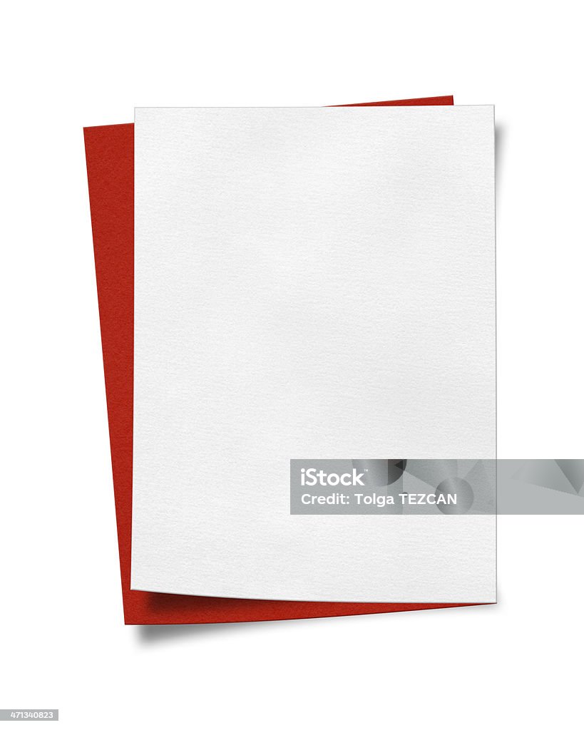 Papel em branco - Royalty-free Carta - Documento Foto de stock