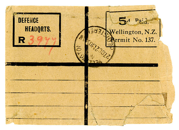 istock Official envelope from Wellington, New Zealand, 1921 471341933