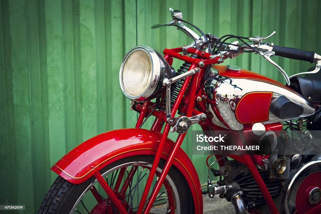 vintage moto italiana - Foto de stock de Motocicleta libre de derechos