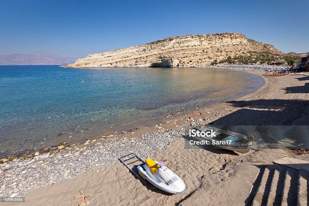 Matala praia, Creta - Royalty-free Acampamento de Férias Foto de stock