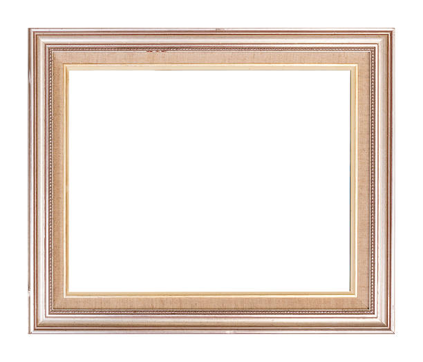 istock Copper Colored Picture Frame with Wood Inlay 471343792