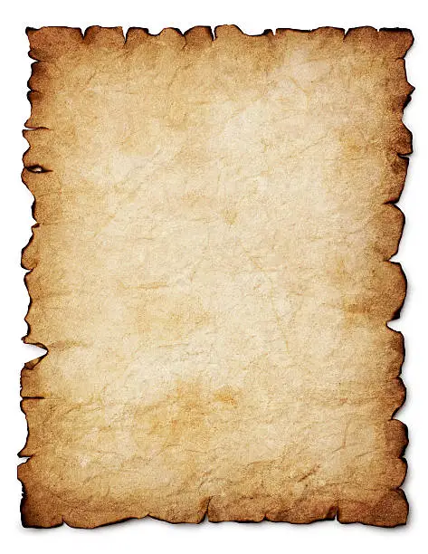 Antiqued paper with ripped and burnt edges.  Accommodates an 8.5" X 11" aspect ratio.
