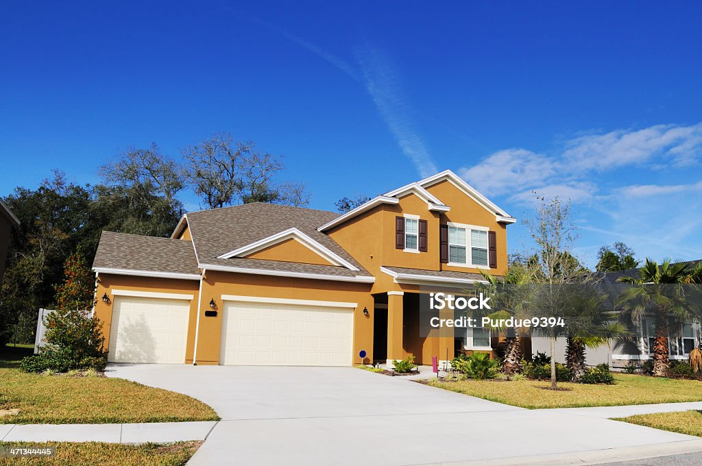 Moderno Florida singola famiglia casa immobiliare - Foto stock royalty-free di Casa