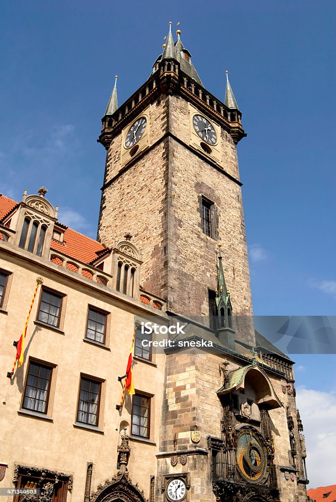 Zegar astronomiczny w Pradze, Republika Czeska - Zbiór zdjęć royalty-free (Antyczny)
