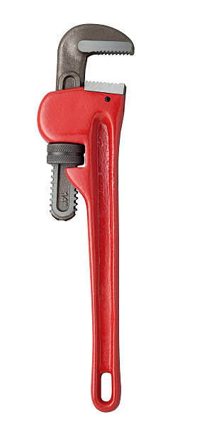 pipe wrench red 14" pipe wrench adjustable wrench photos stock pictures, royalty-free photos & images