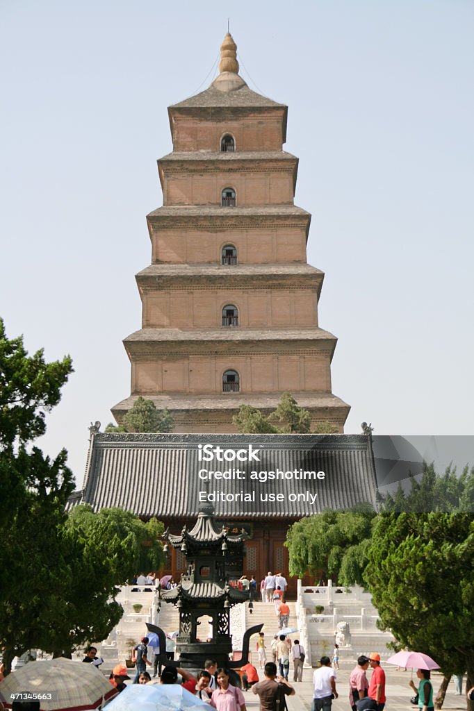 Большая пагода диких гусей - Стоковые фото Башня роялти-фри