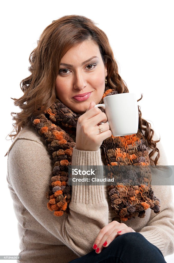 Giovane donna bere il caffè - Foto stock royalty-free di 25-29 anni