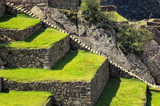 Architectural detail of Machu Picchu.