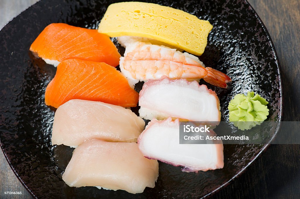 Sushi Nigiri - Foto de stock de Abundância royalty-free