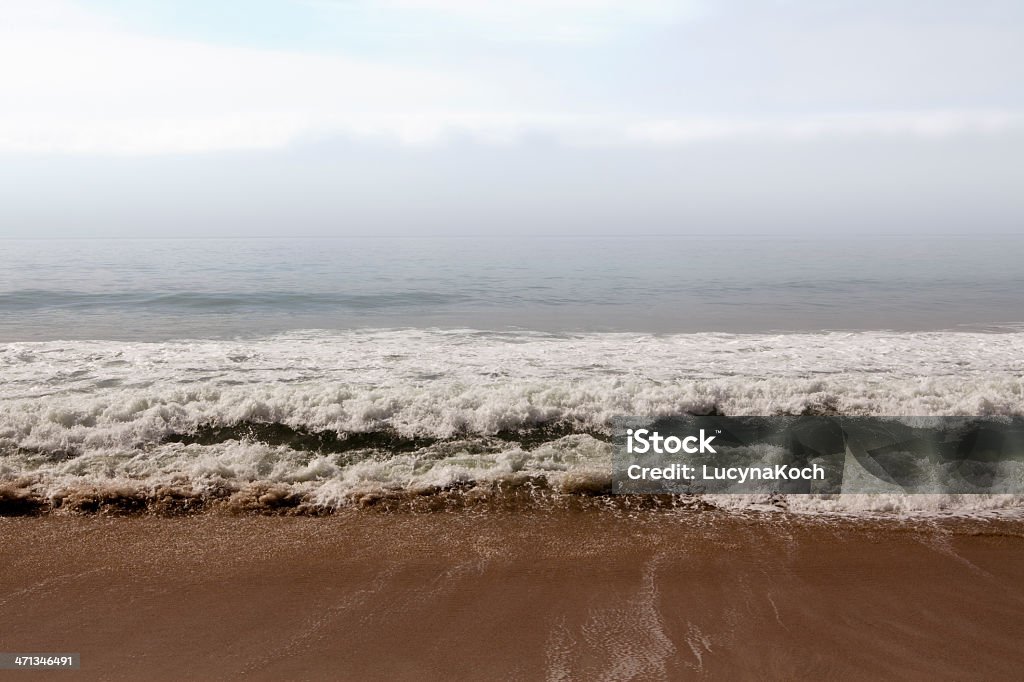 Morgen Nebel am Meer - Lizenzfrei Bildhintergrund Stock-Foto