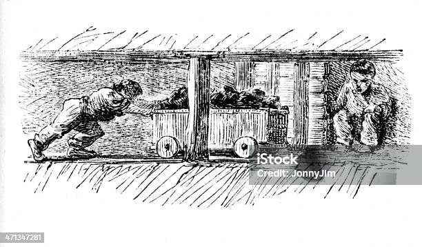 탄갱아래 육상용 In 석탄 광산 메트로폴리스 1862 매거진 새긴 이미지에 대한 스톡 벡터 아트 및 기타 이미지 - 새긴 이미지, 골동품, 광산