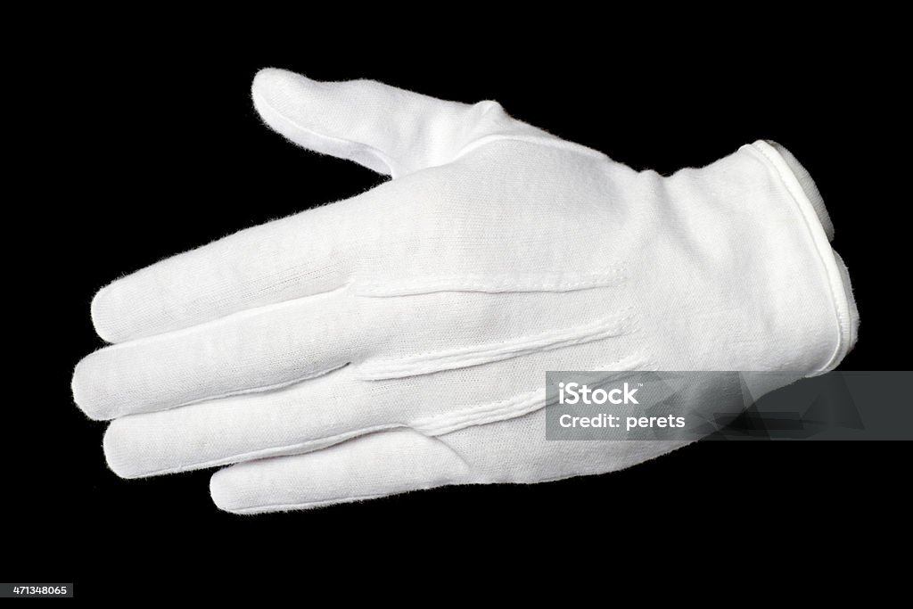 Белые перчатки shake - Стоковые фото Перчатка роялти-фри