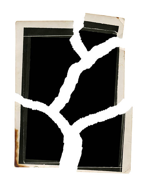 prázdná fotografie - roztrhaný fotky - stock snímky, obrázky a fotky