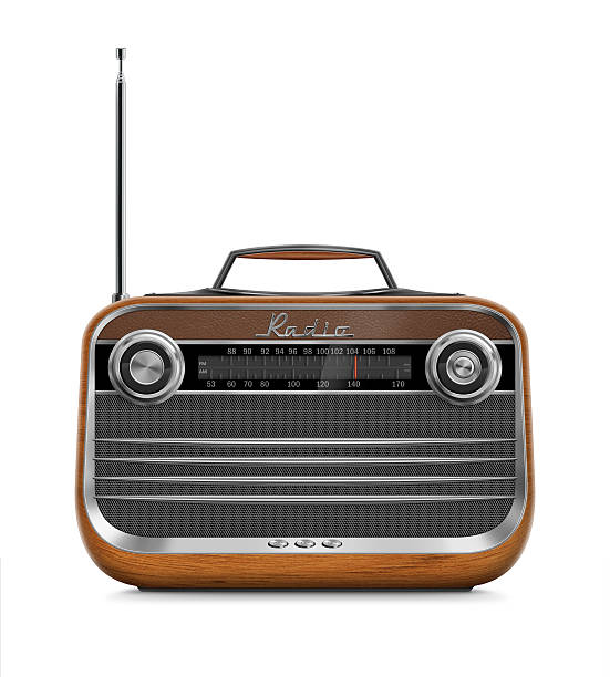 istock Stylish Vintage Portable Radio 471350307