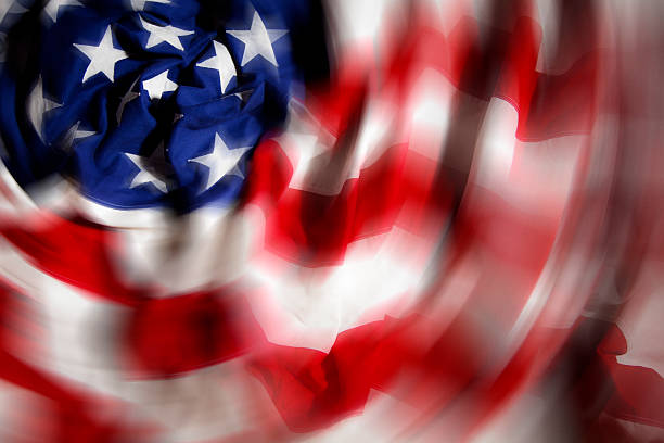 Spinning American Flag Copyspace Patriotism Stock Photo - Download Image  Now - American Flag, Spinning, 2015 - iStock