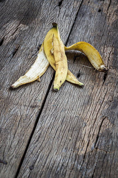 바나나 peel 스톡 사진