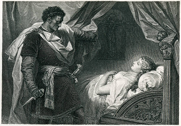 ilustrações de stock, clip art, desenhos animados e ícones de otelo e desdemona - william shakespeare sleeping couple characters