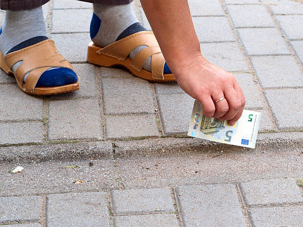 istock Found euro money 471354378