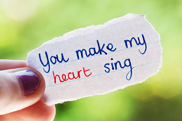 istock You make my heart sing says hand-written love note 471355615